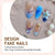 Kunstnagelset mit maritimen Motiven und floralem Design Brehn