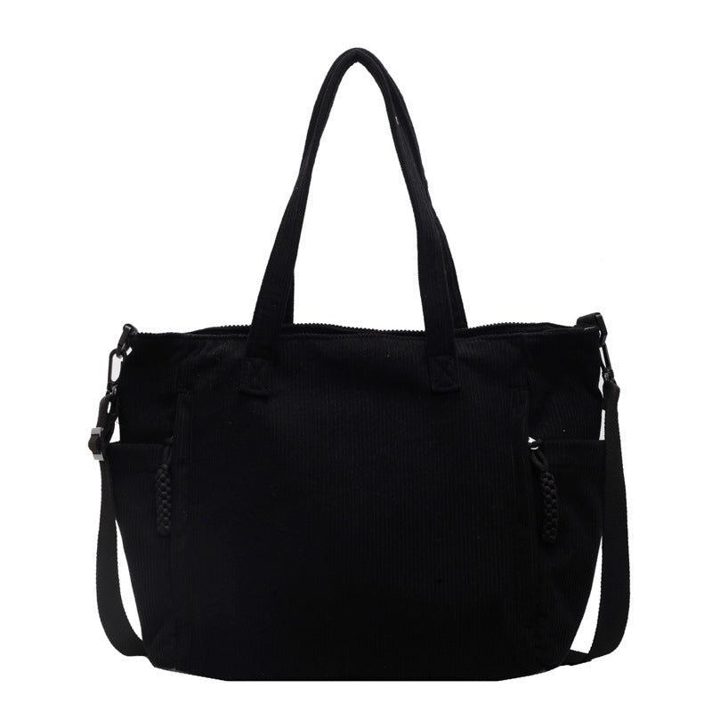 Multi-Pocket Canvas Tote Bag Brehn