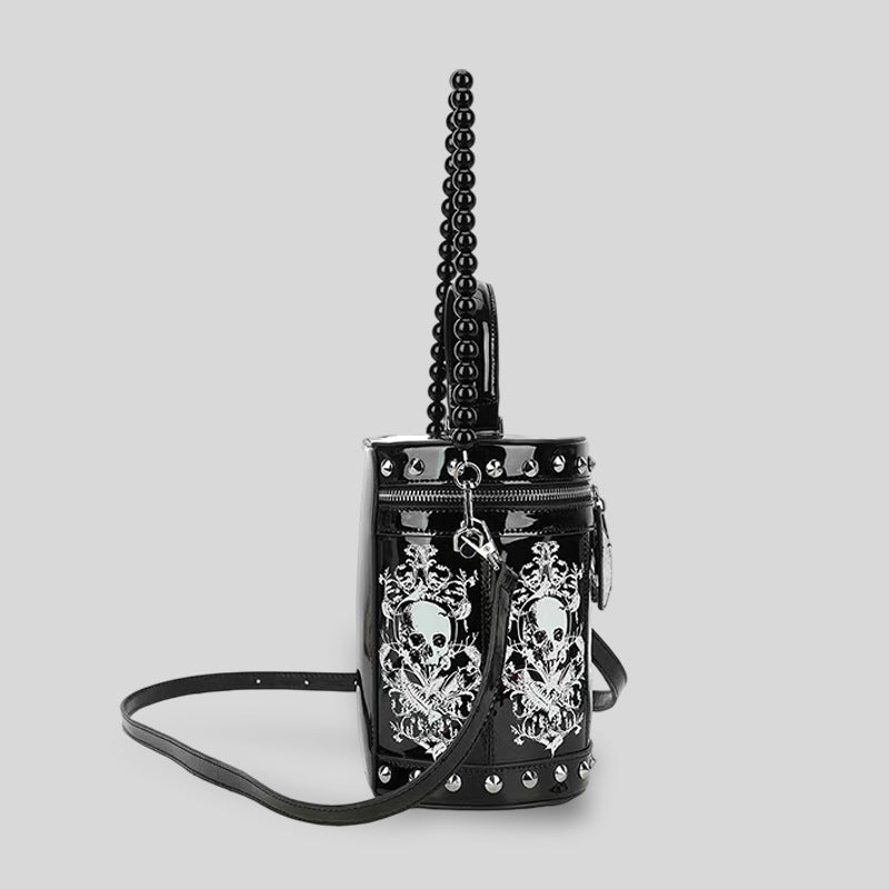 Statement Skull Print Handtasche