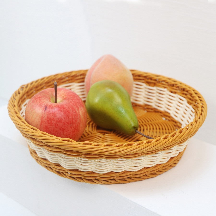 Dekorativer Obstkorb aus handgefertigtem Material Brehn