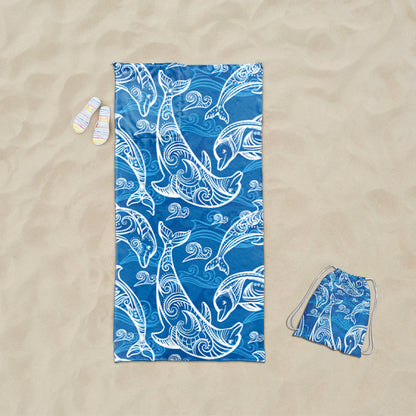 praktisches Strandtuch mit integriertem Tragetaschen-Design Brehn