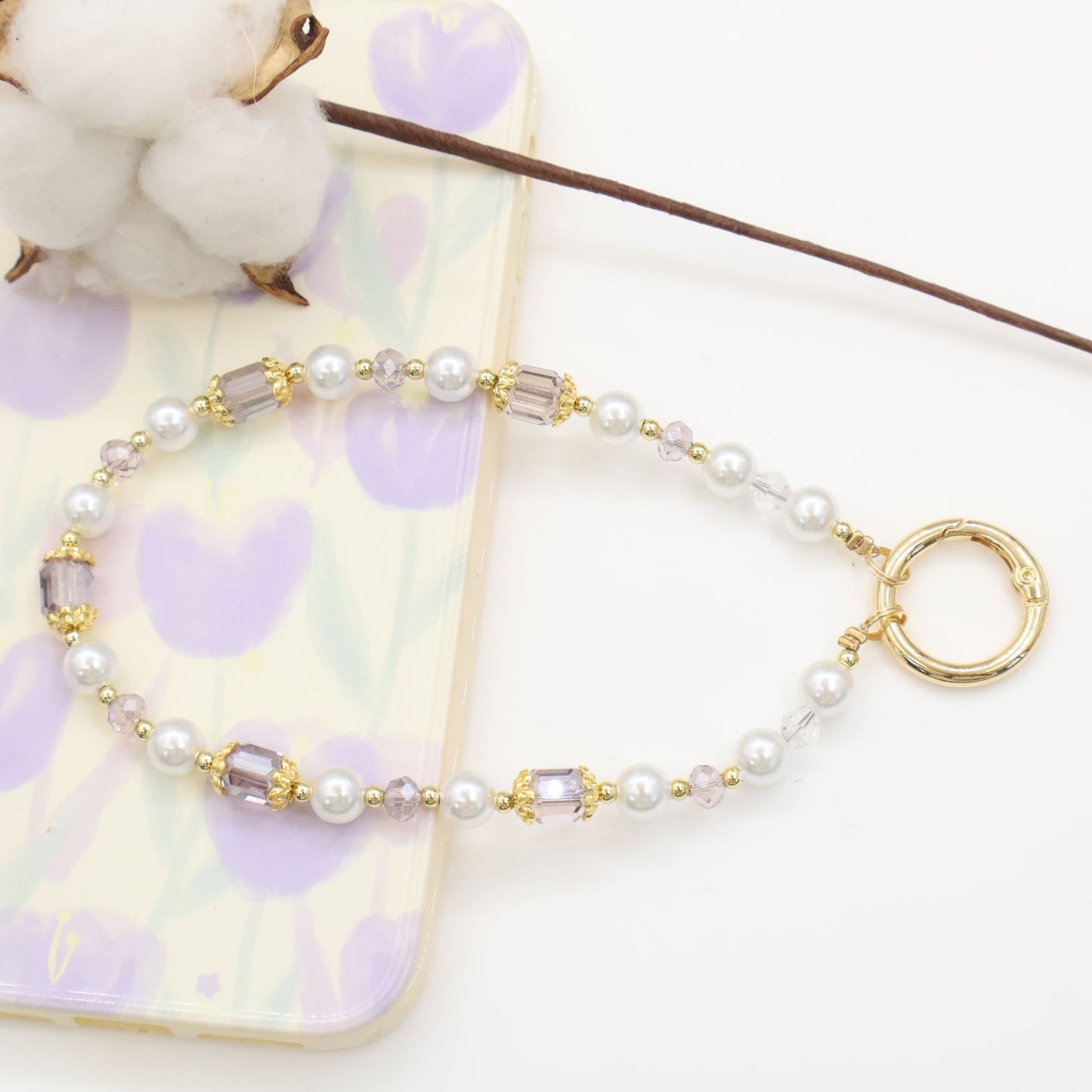 Elegante Perlen-Handykette Brehn