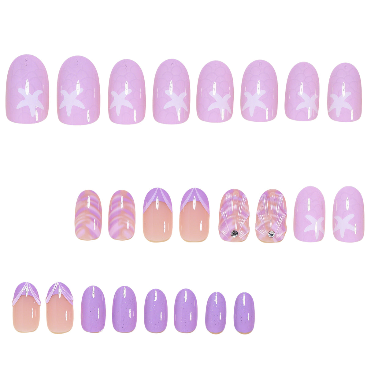 Ozean-inspiriertes Nagelkunstset Brehn