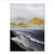 Texturierte Küstenlandschaft Leinwandkunst