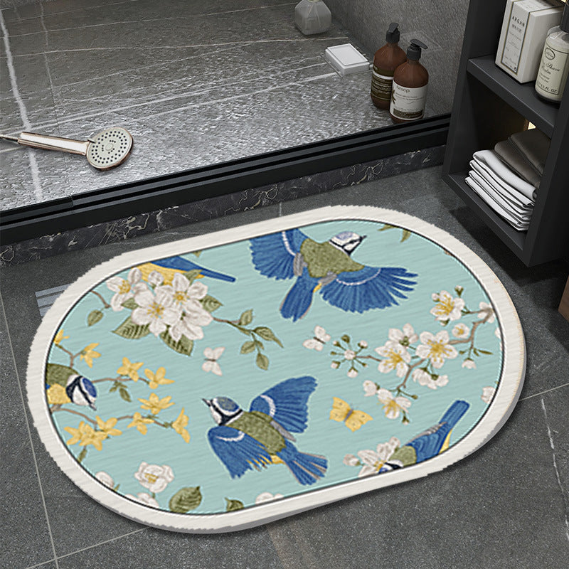 Floral Pattern Badematte Brehn