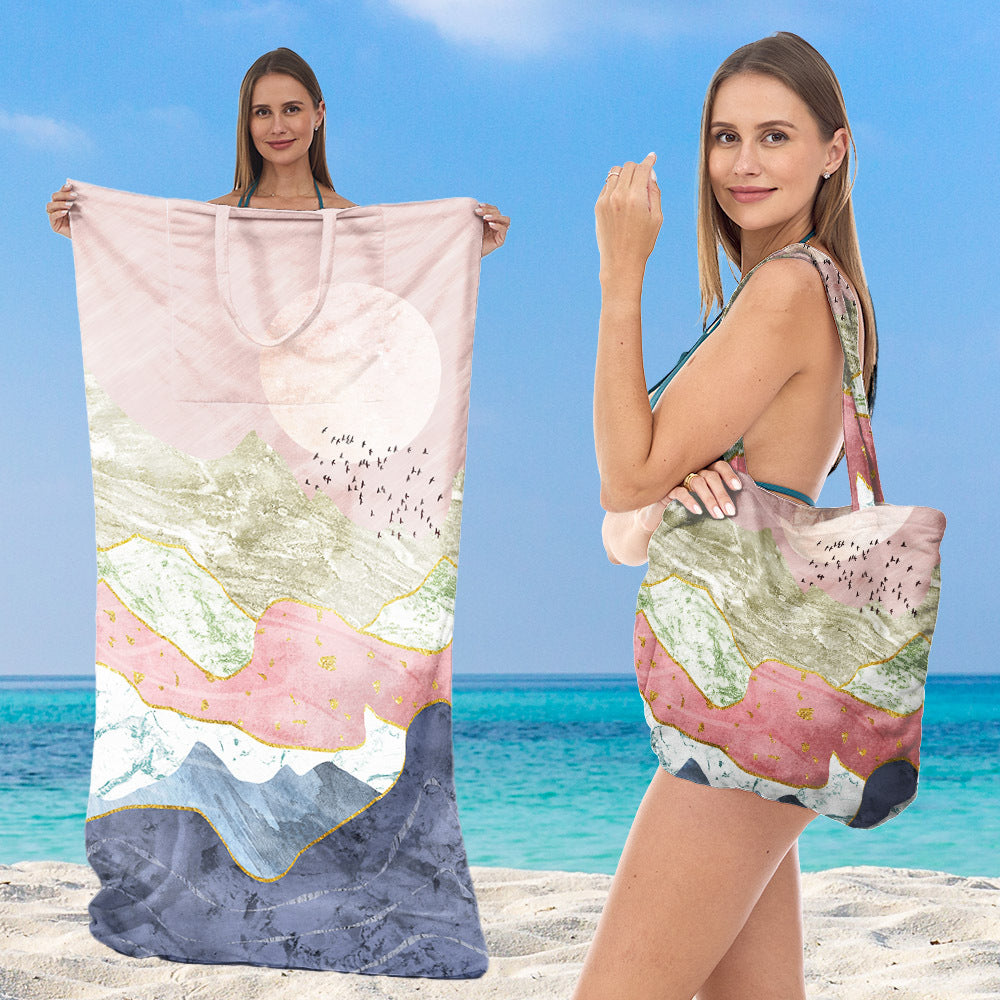 Strandtuch mit eleganten floralen Mustern Brehn