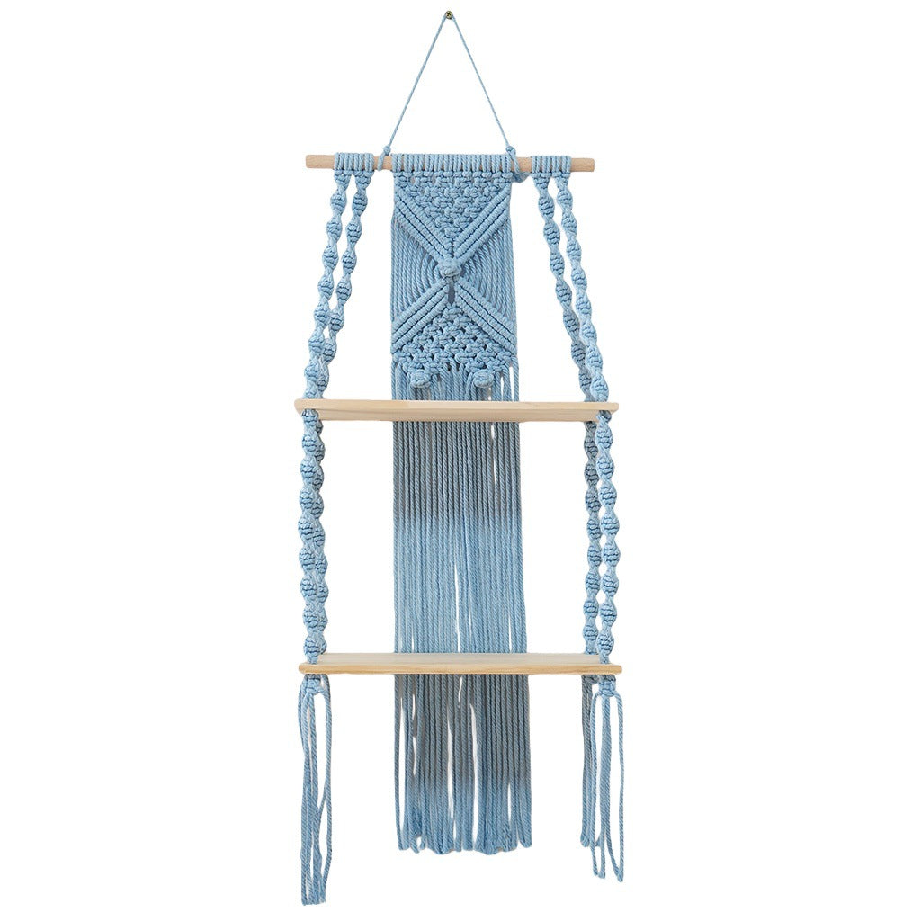 Dekorativer Macramé Wandregal Brehn