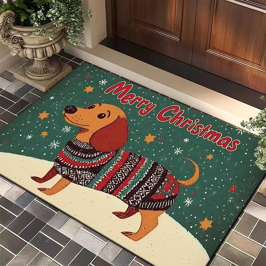 Festive Hundethemen-Eingangsmatte Brehn