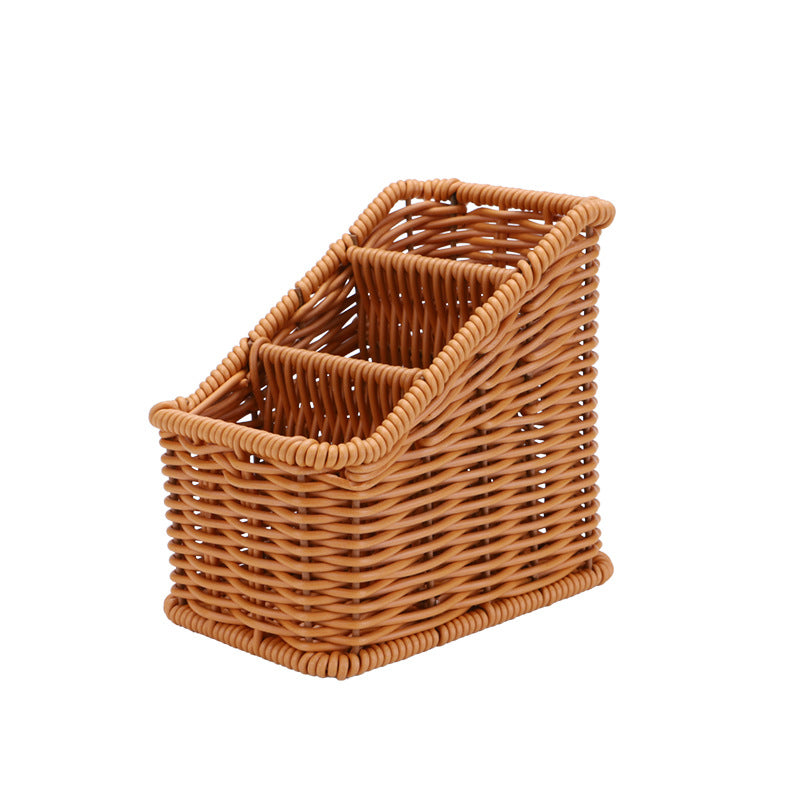 Multi-Compartment Geflochtener Organizer Korb Brehn