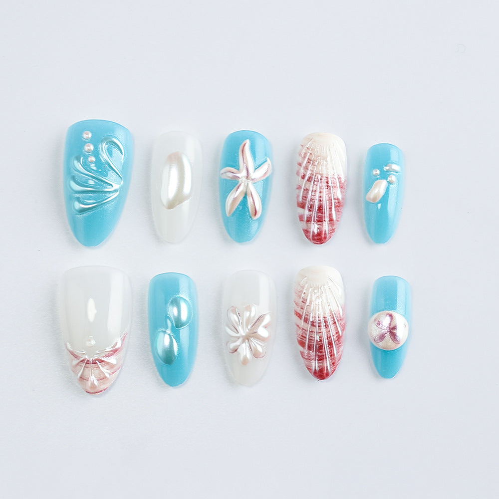 Ozean-inspiriertes Gel-Nagelkunst-Set Brehn