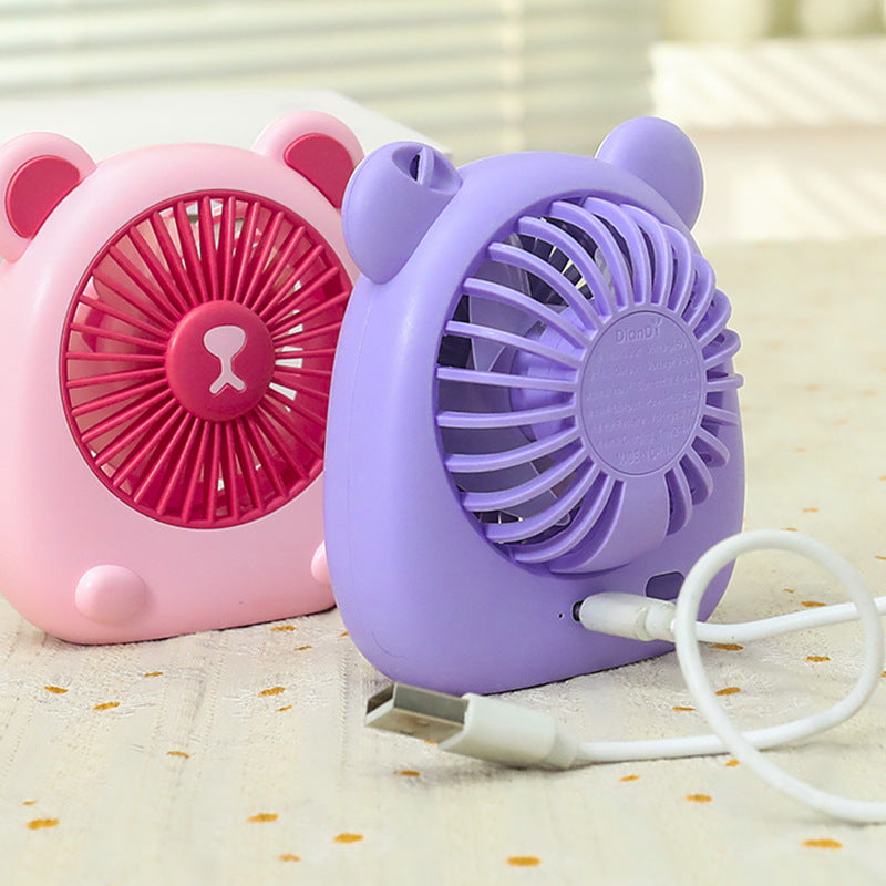 Damen Tragbarer Handventilator mit kreativem Bärendesign Brehn