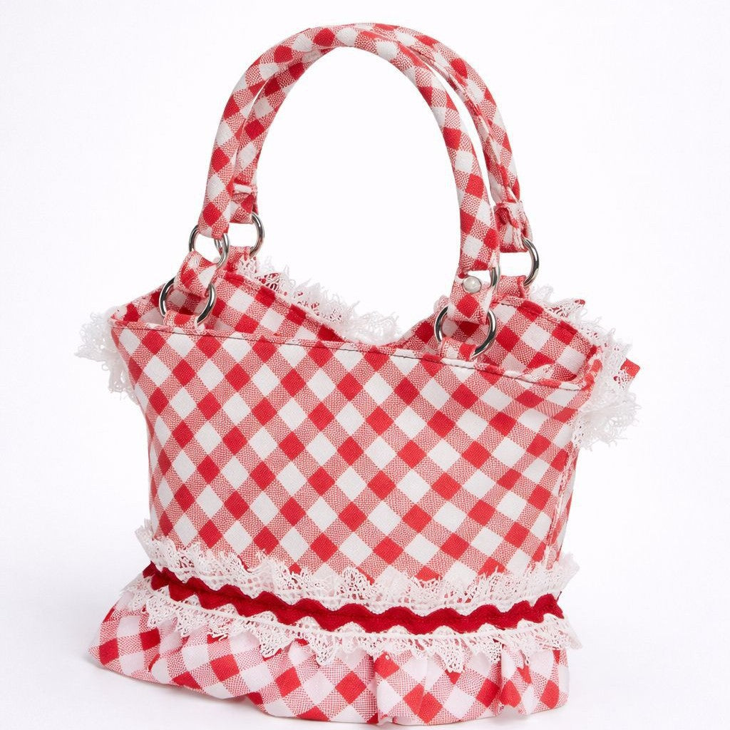 Verspielt Gingham Druck Handtasche