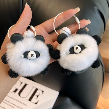 Süßes Panda Plüsch Schlüsselanhänger Set Brehn