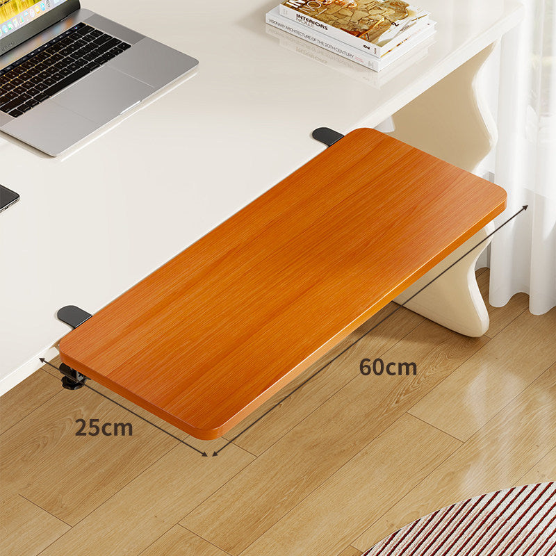 Unter-Desk Bambus Ausziehbare Arbeitsfläche Clamp-Montierte Tastatur- & Mausplattform
