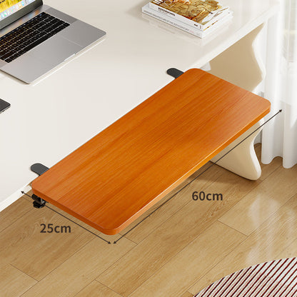 Unter-Desk Bambus Ausziehbare Arbeitsfläche Clamp-Montierte Tastatur- & Mausplattform