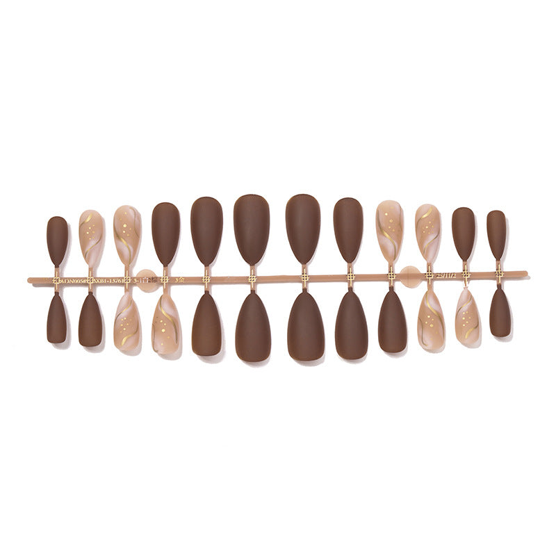 Premium Press-On Nail Art Set mit elegantem mattem und glänzendem Finish Brehn