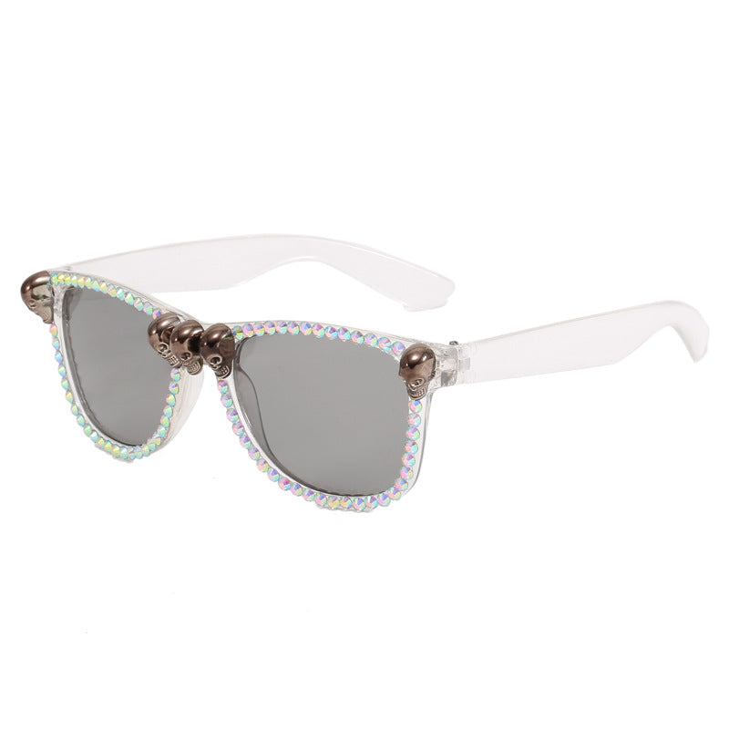 Damen extravagante Sonnenbrille mit Kristallverzierungen Brehn