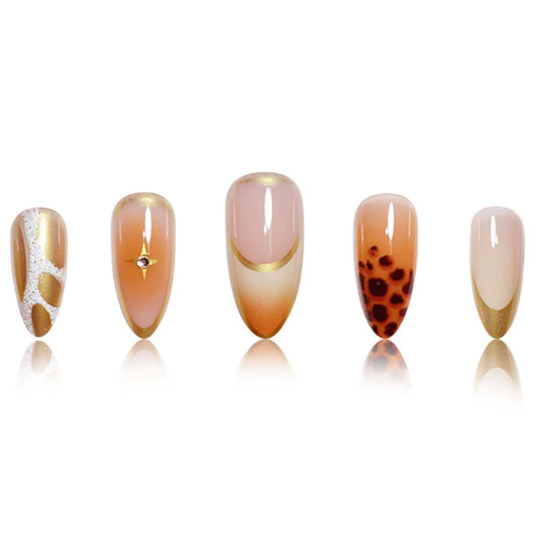 Premium Stiletto-Nagelverlängerungen mit künstlerischem Design Brehn