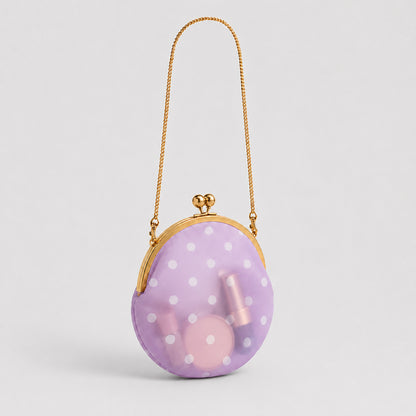 Elegante gepunktete Clutch-Handtasche