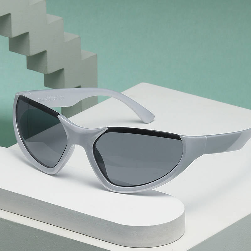 Damen Sportliche Fahrradsonnenbrille mit Windschnittigem Design Brehn