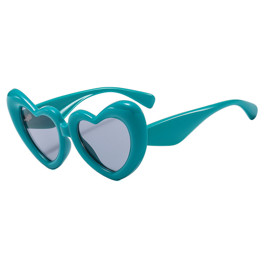 Damen Herzförmige Sonnenbrille mit stylischem Rahmen Brehn