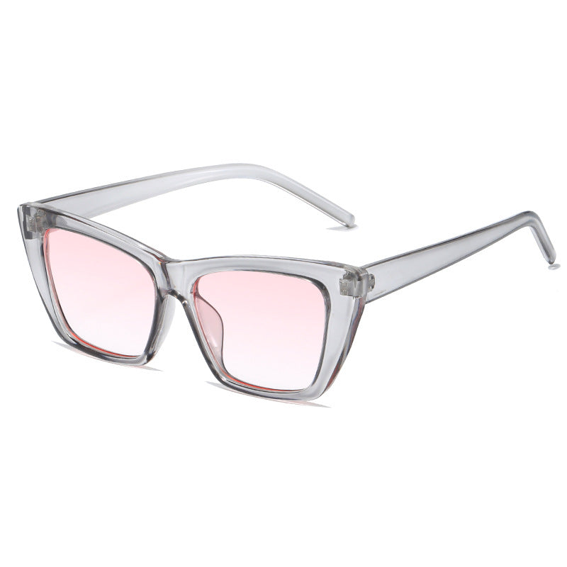 Damen trendige oversized Sonnenbrille mit innovativem transparentem Rahmen Brehn