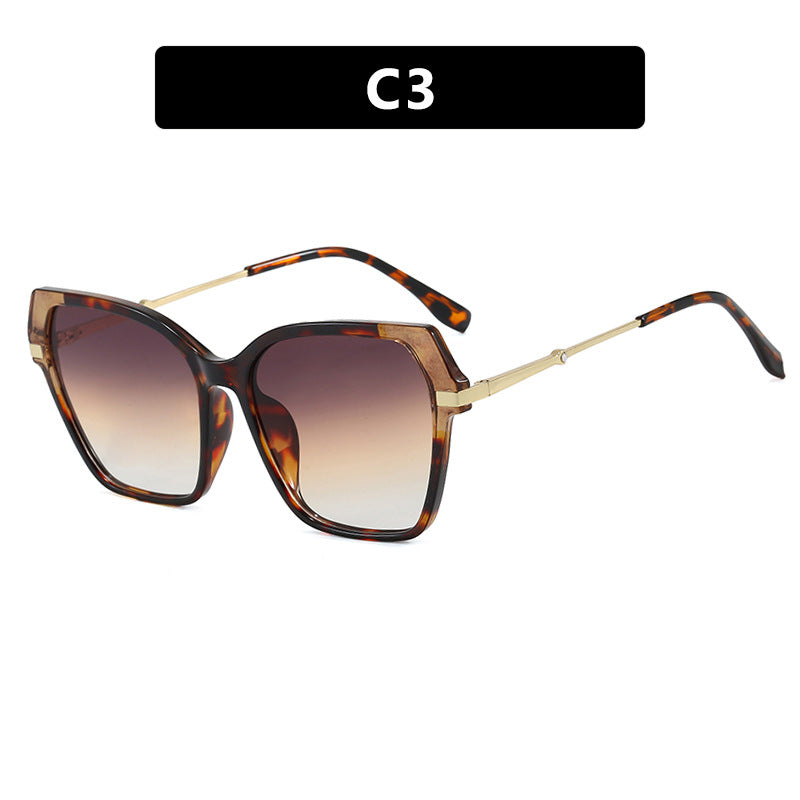 Damen quadratische Sonnenbrille mit elegantem Metallrahmen und schützendem UV-Filter Brehn