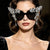 Damen glamouröse Cat-Eye-Sonnenbrille mit extravagantem Kristallbesatz Brehn