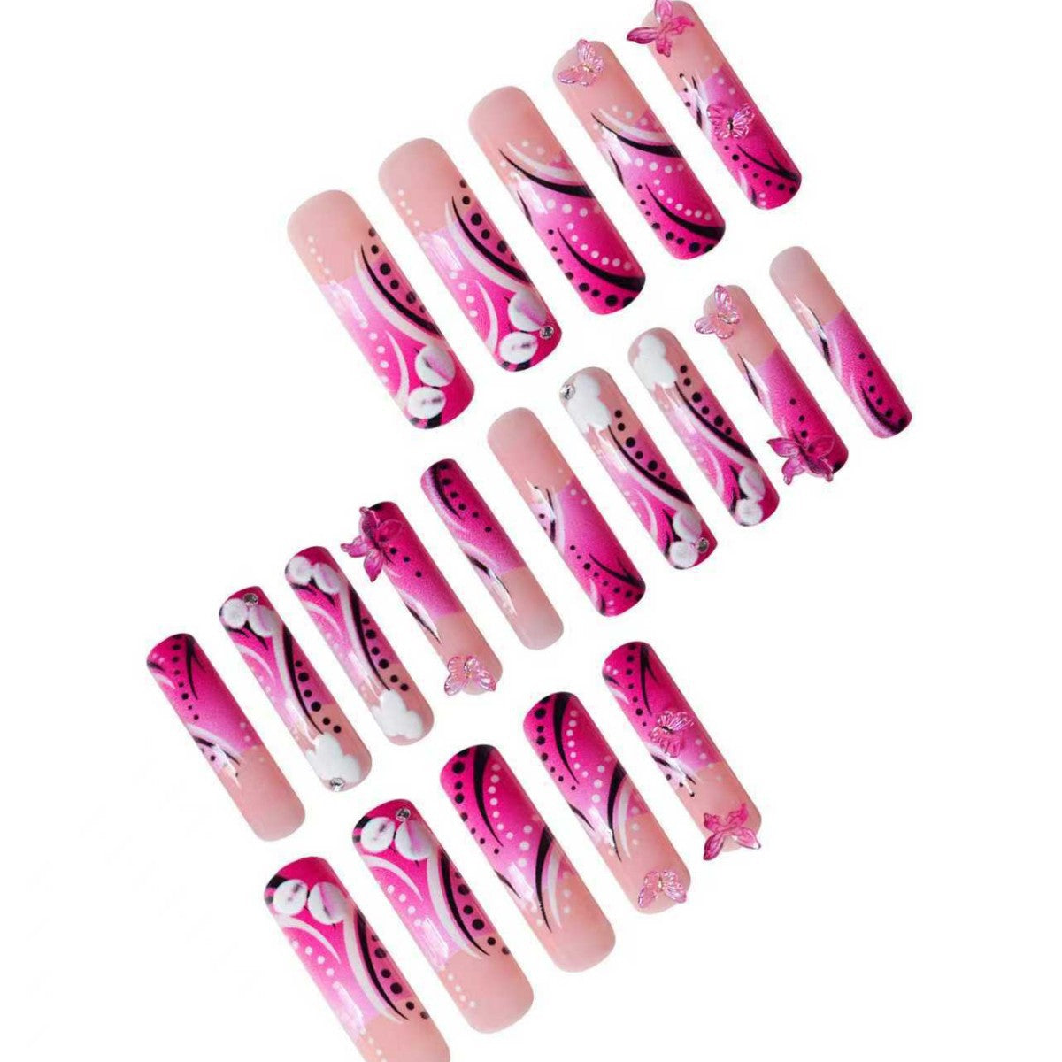 Künstlerische Acryl-Nagelverzierungen Brehn