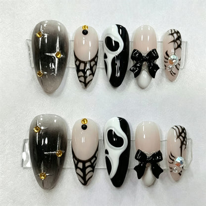 Gothic-Thema Press-On Nagelkunst Set