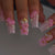 3D Florales Design Press-On Nagelset Brehn