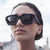 Damen stilvolle Sonnenbrille im geometrischen Design Brehn