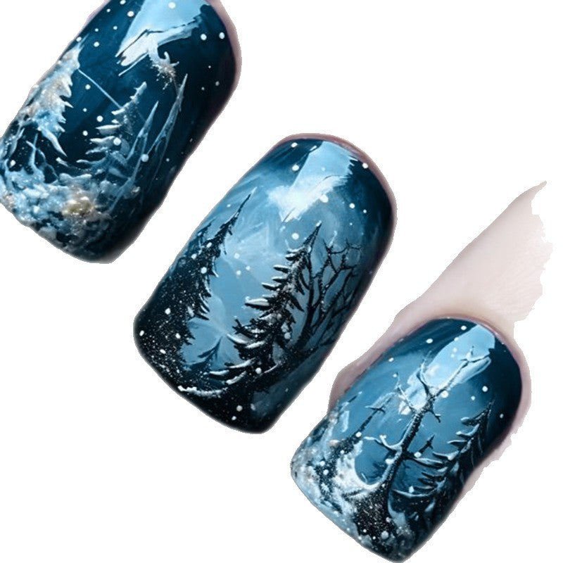 Winter Wonderland Acryl Nagelkunst Brehn