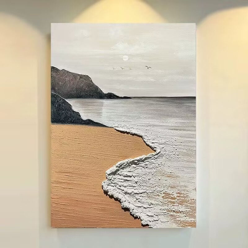 Küstenwellen-Canvas-Kunstwerk