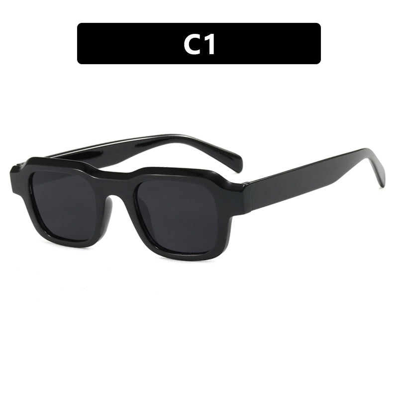 Damen moderne quadratische Sonnenbrille mit schützendem Polycarbonat-Rahmen Brehn