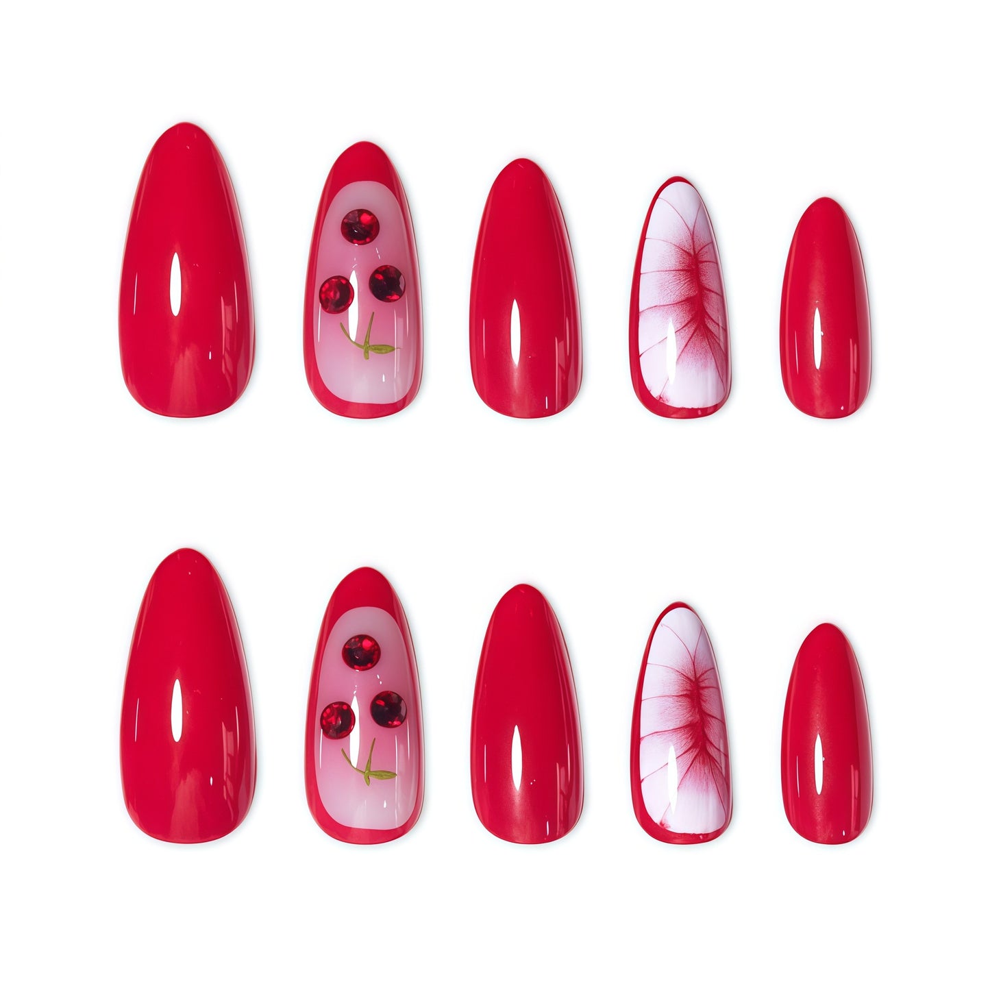 Kreative Cherry Nagelkunst Verlängerungen Brehn
