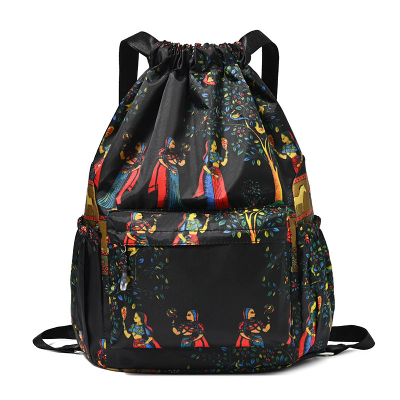 Kordelzug Elefantenmuster Rucksack Brehn