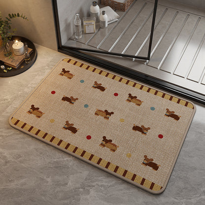 Dekorative katzenmotivierte Badematte Brehn