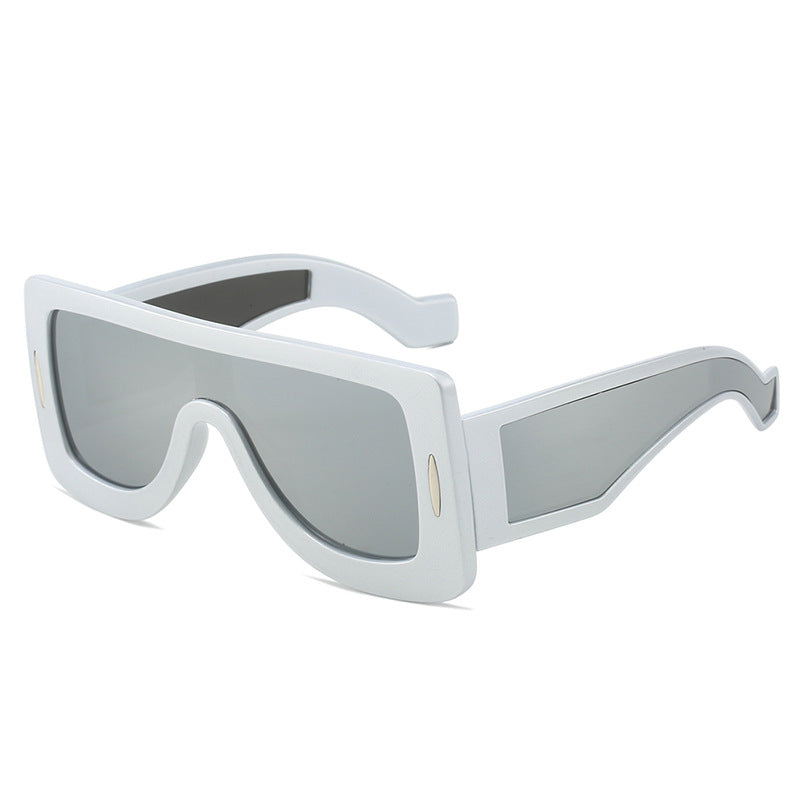 Damen futuristische Oversized Sonnenbrille Brehn