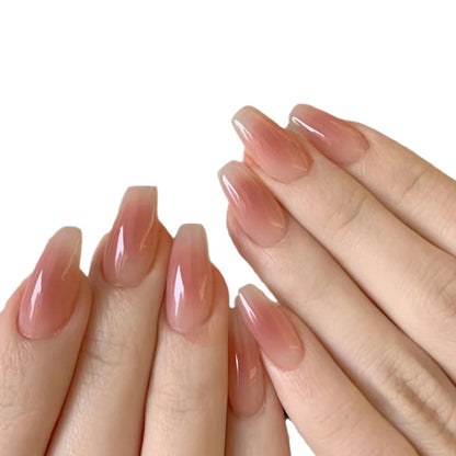 Elegante Ombre Gel-Nagelverlängerungen
