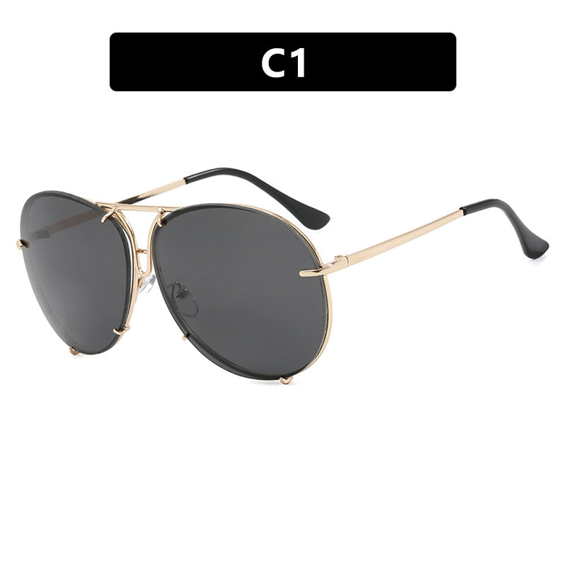 Damen Flug-Sonnenbrille mit stylischem Metallrahmen und UV-Schutz Brehn