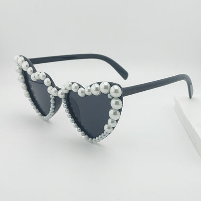 Herzförmige, perlenverzierte Sonnenbrille Brehn