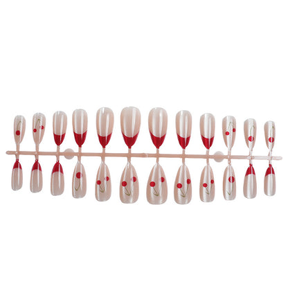 Blumenmuster Druck-Nagelset