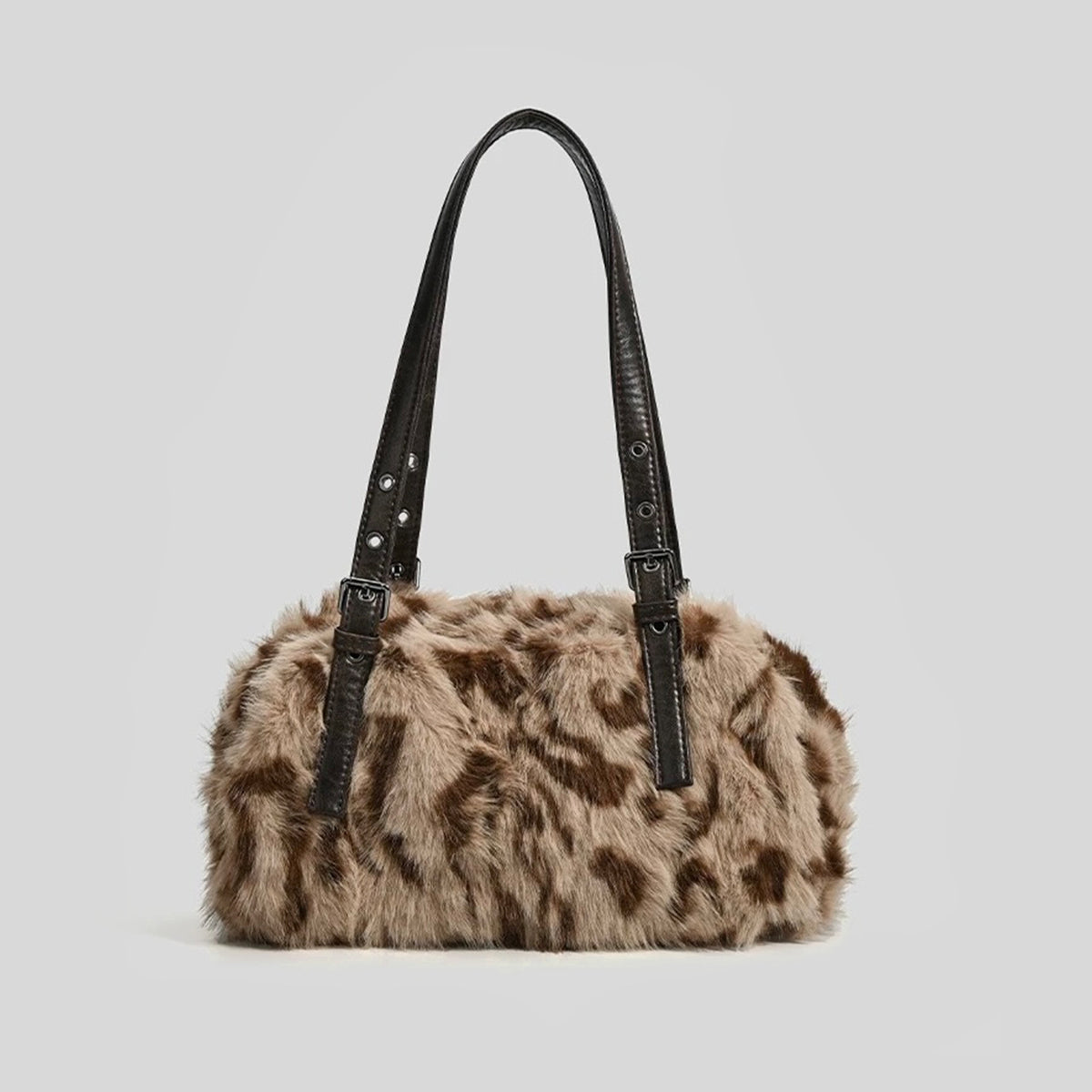 Luxuriöse Kunstpelz Handtasche