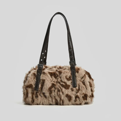 Luxuriöse Kunstpelz Handtasche