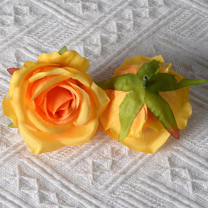 Eleganter Stoff Blumen Haarclip