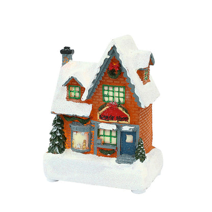 Dekorative Weihnachtsbeleuchtung mit LED-Hausdesign Brehn