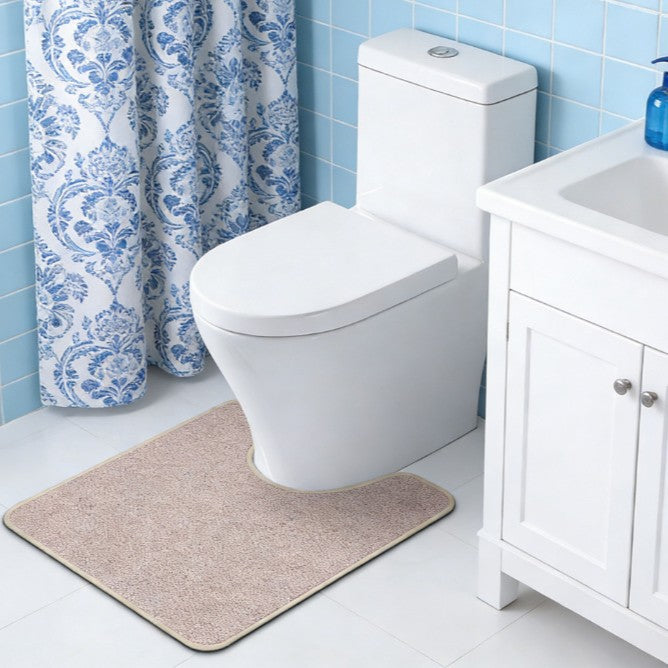 Weiche Saugnapf-Toilettenteppich Brehn