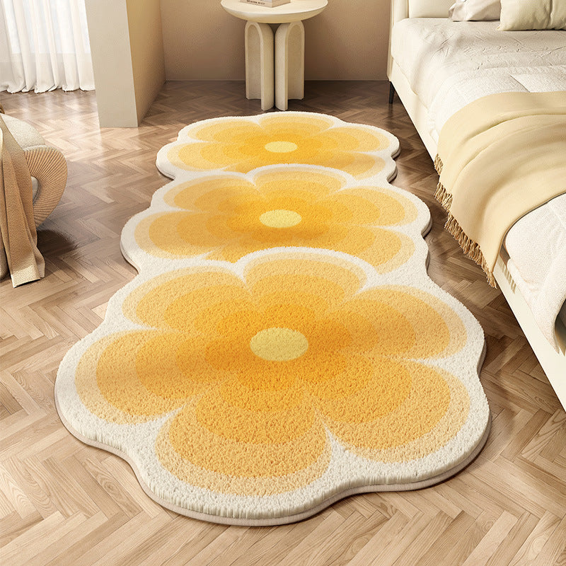 Blumenförmiger Teppich