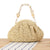 Stilsichere Handtasche mit Buntem Perlenhenkel Brehn
